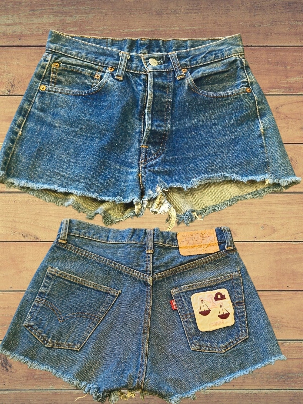 Levis 501 Denim Cutoff Women's Shorts - Blue